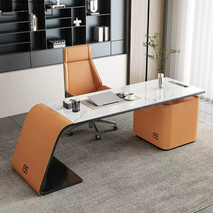 KEVIN Modern Sintered Stone Office Desk