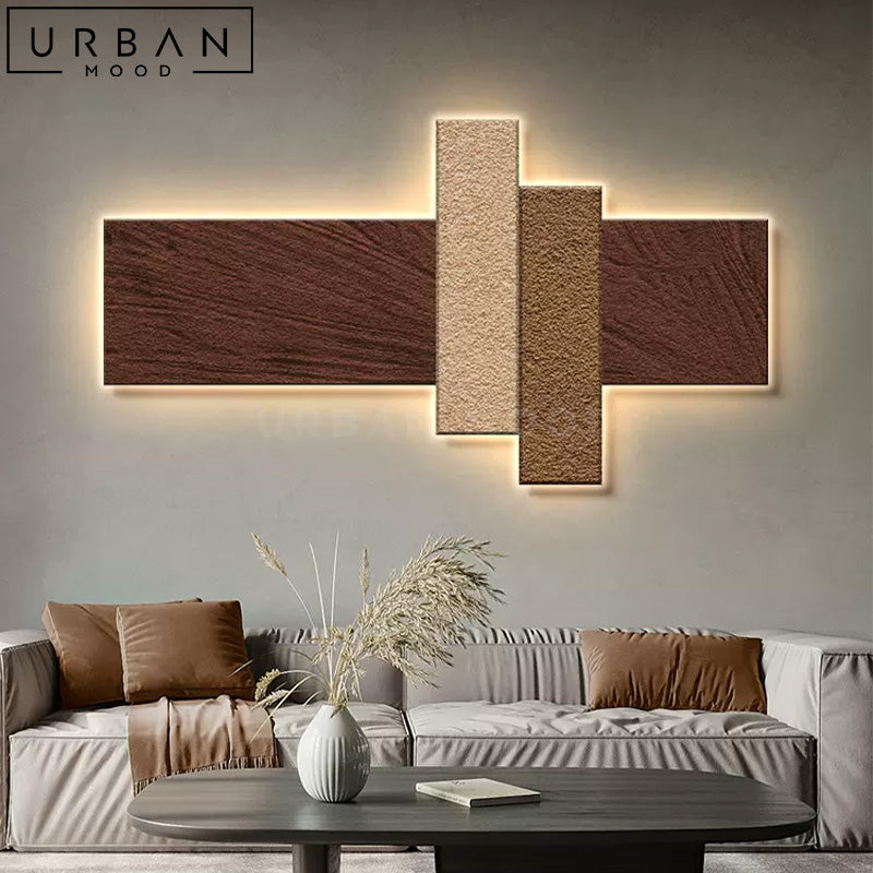 KHADE Modern Sandstone LED Wall Art