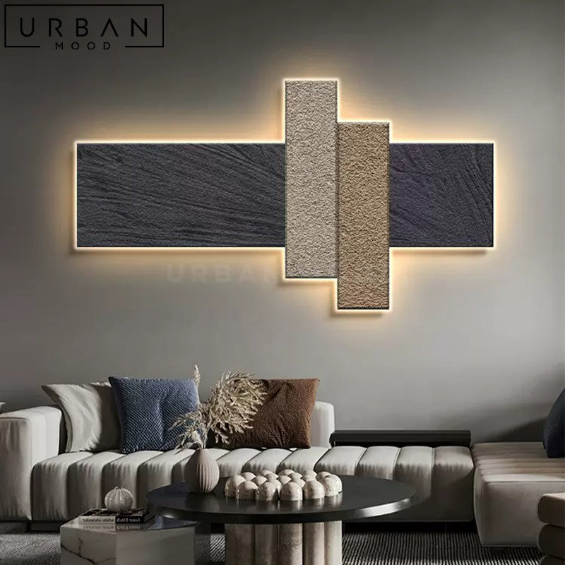 KHADE Modern Sandstone LED Wall Art