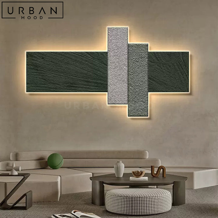 KHADE Modern Sandstone LED Wall Art