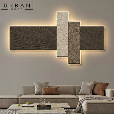 KHADE Modern Sandstone LED Wall Art