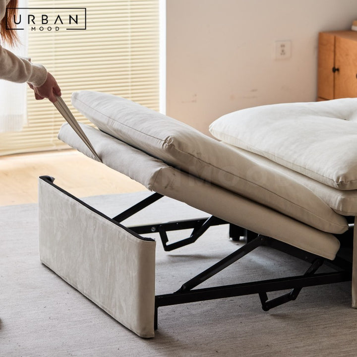 KHERCI Modern Leather Sofa Bed