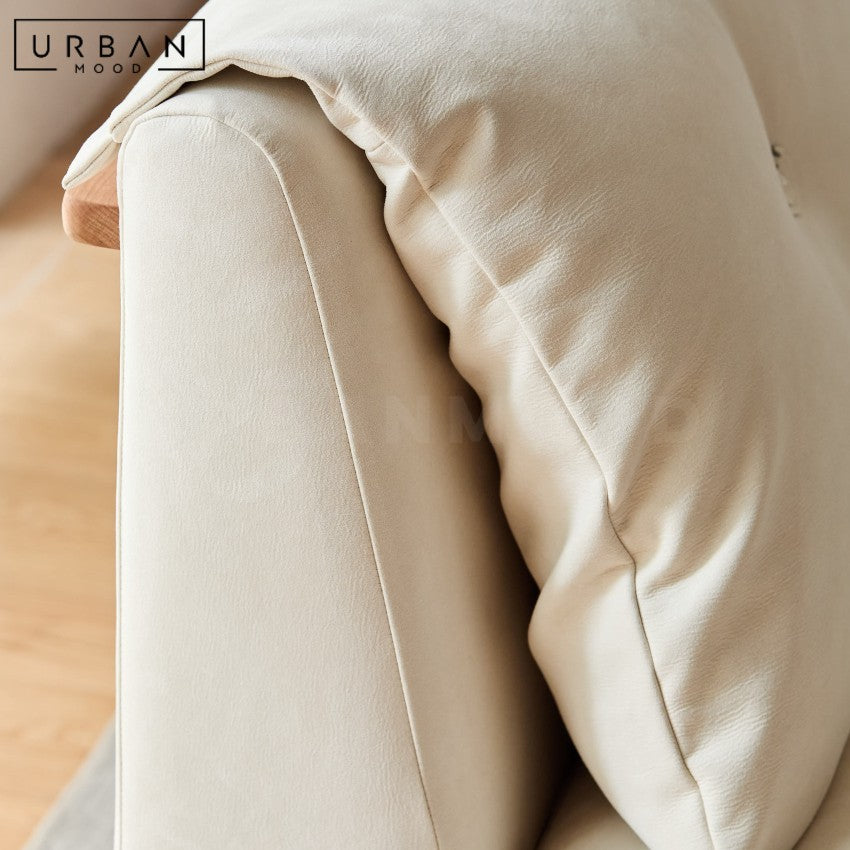 KHERCI Modern Leather Sofa Bed