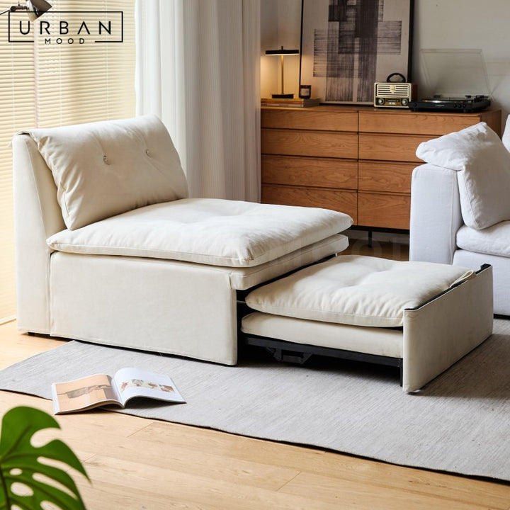 KHERCI Modern Leather Sofa Bed