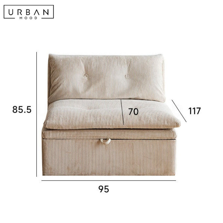 KHERCI Modern Leather Sofa Bed