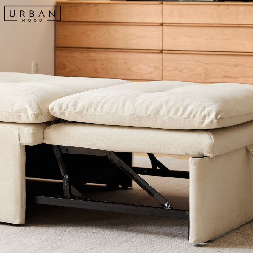 KHERCI Modern Leather Sofa Bed