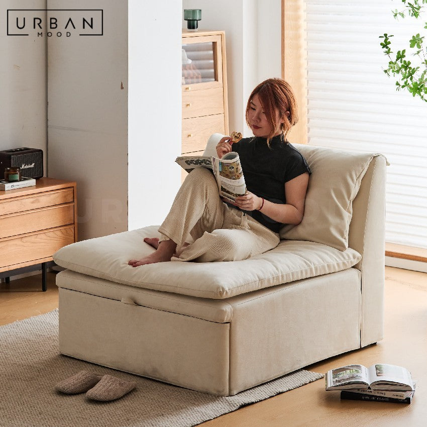 KHERCI Modern Leather Sofa Bed