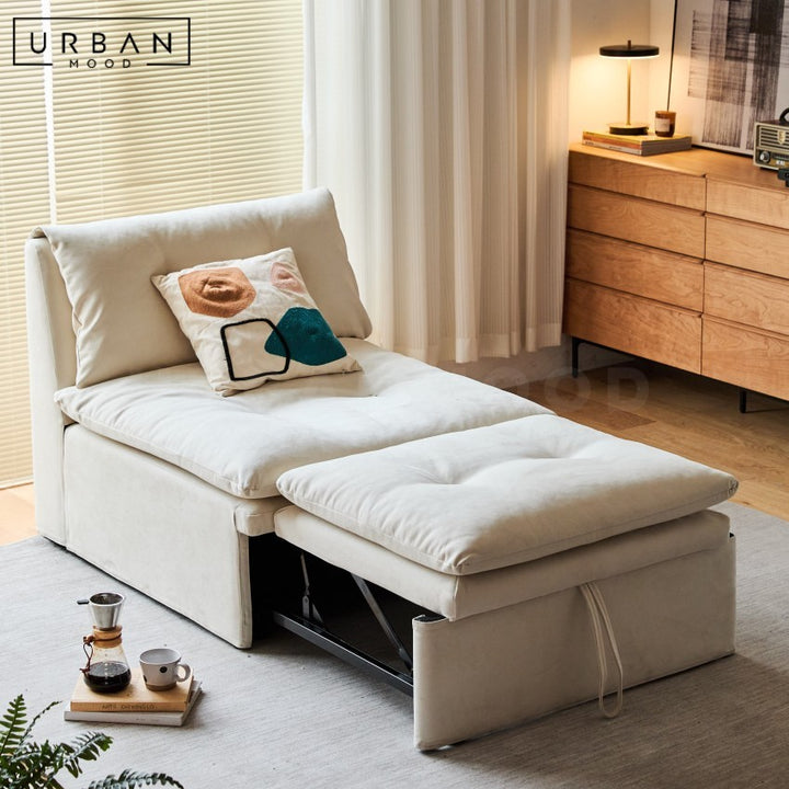 KHERCI Modern Leather Sofa Bed