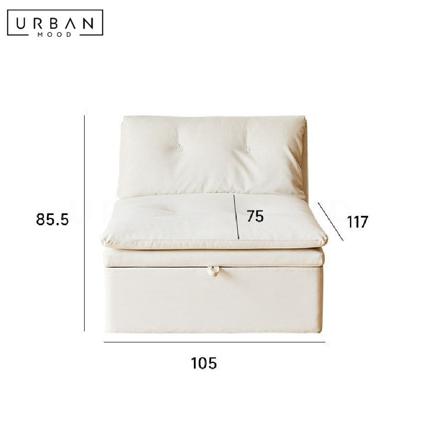 KHERCI Modern Leather Sofa Bed