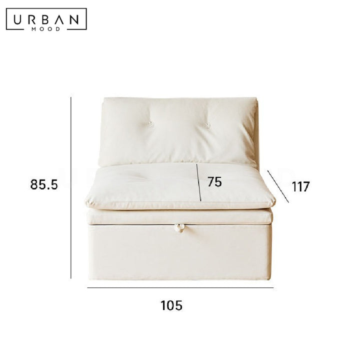 KHERCI Modern Leather Sofa Bed