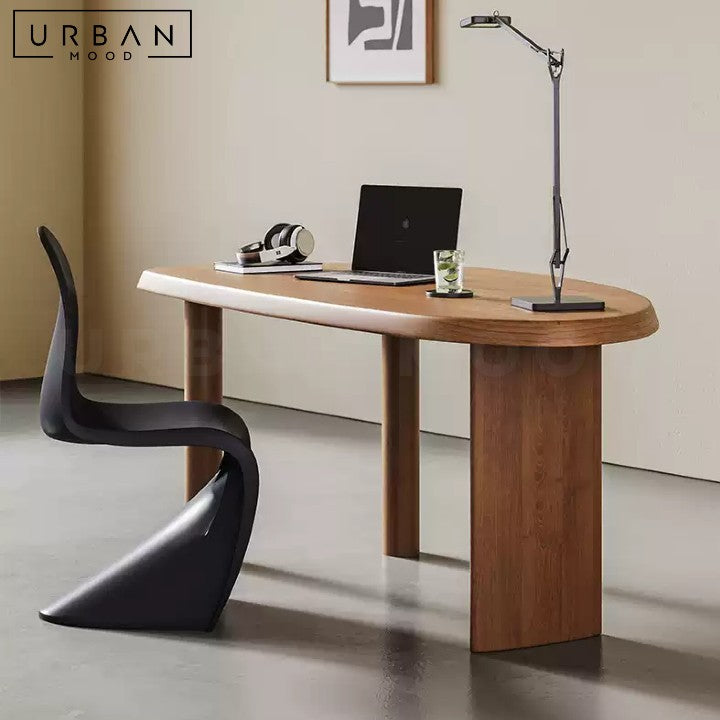 MALO Modern Solid Wood Study Table