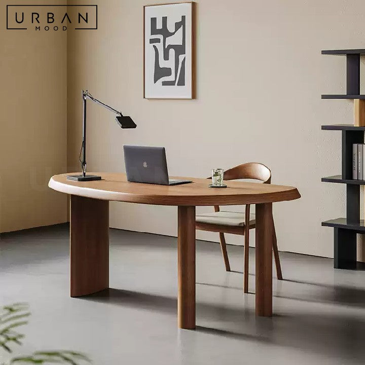 MALO Modern Solid Wood Study Table