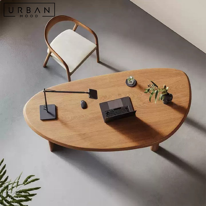 MALO Modern Solid Wood Study Table