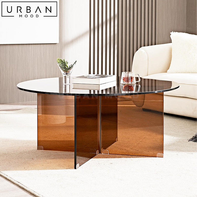 KIANA Modern Glass Coffee Table