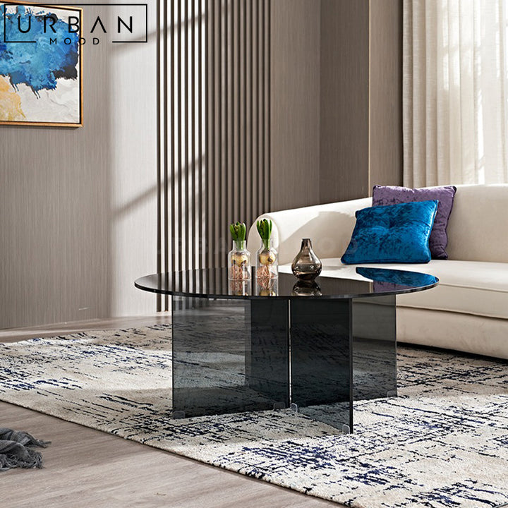 KIANA Modern Glass Coffee Table