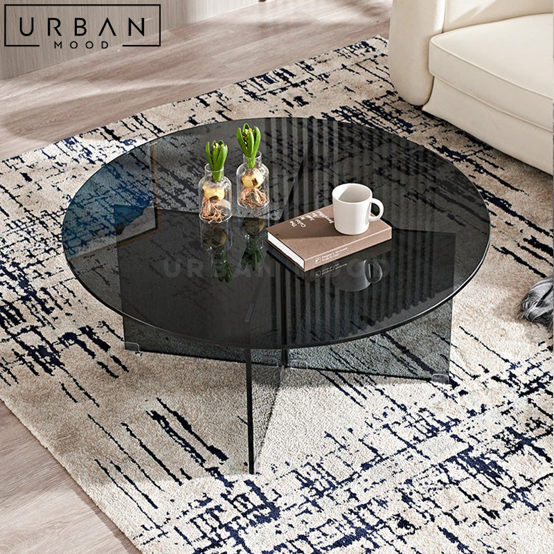 KIANA Modern Glass Coffee Table