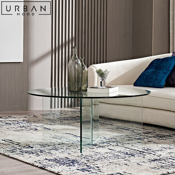 KIANA Modern Glass Coffee Table