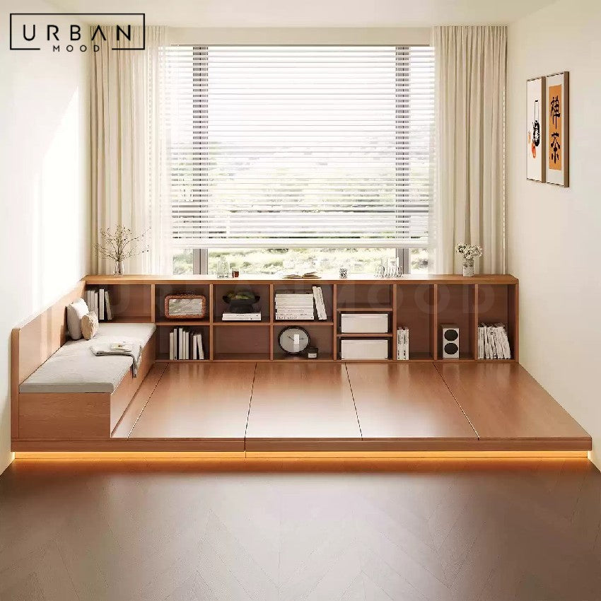 KIDEN Japanese Storage Platform & Bench