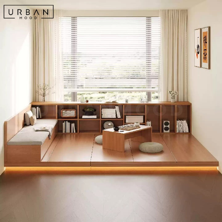KIDEN Japanese Storage Platform & Bench