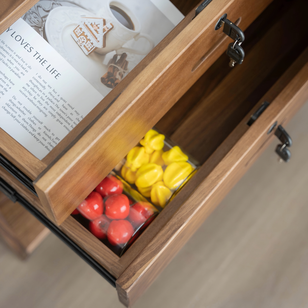 KINIMO Modern Walnut Wood Study Table - Urban Mood Singapore