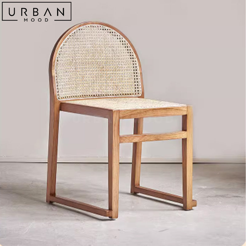 KINNE Rustic Solid Wood Dining Chair