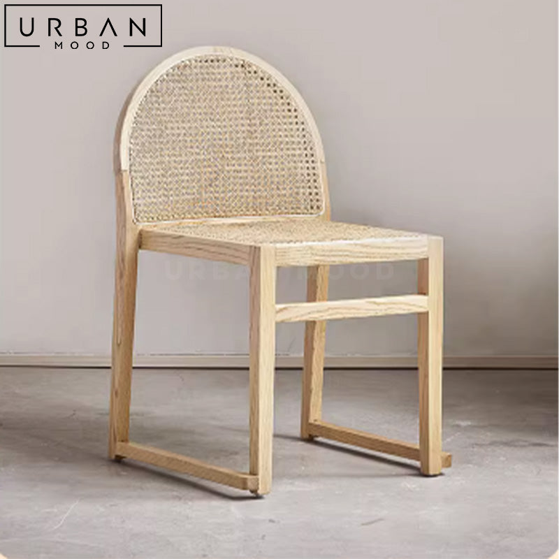 KINNE Rustic Solid Wood Dining Chair