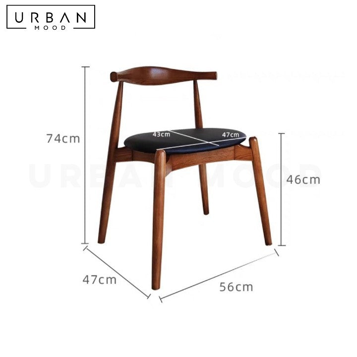 CLAN Modern Solid Wood Dining Chair