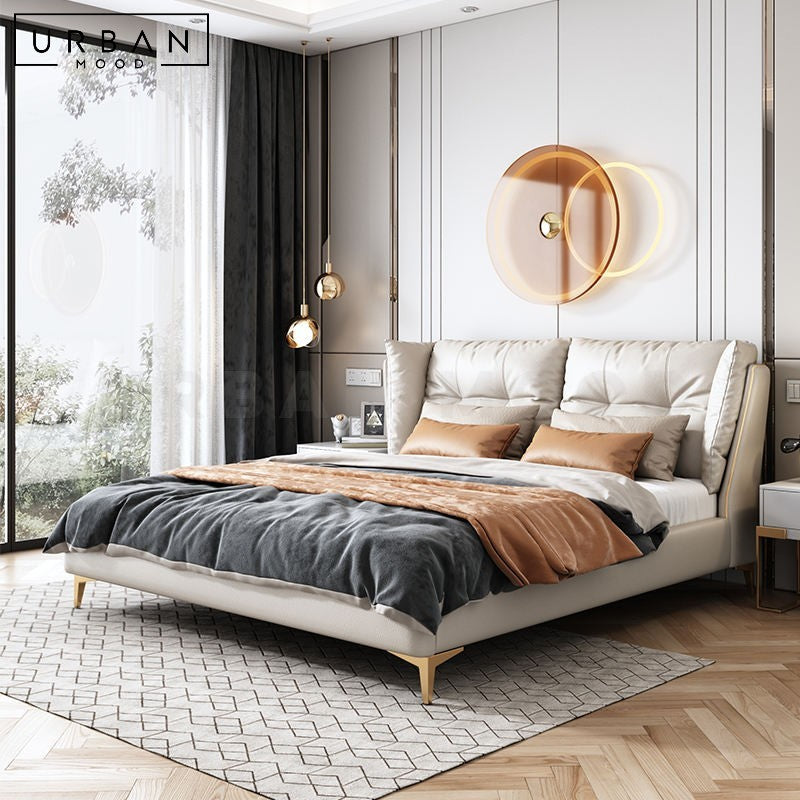 KLAN Modern Leather Storage Bed – Urban Mood