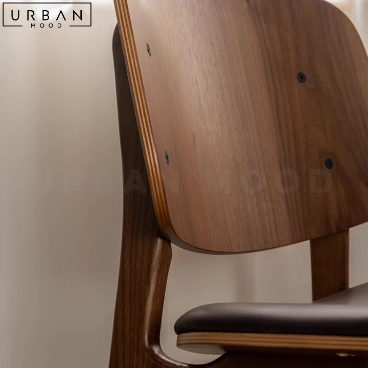 KLASEN Rustic Solid Wood Dining Chair