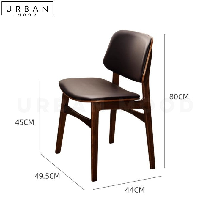 KLASEN Rustic Solid Wood Dining Chair
