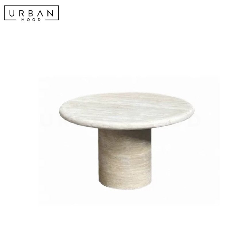 KOBERL Modern Travertine Coffee Table