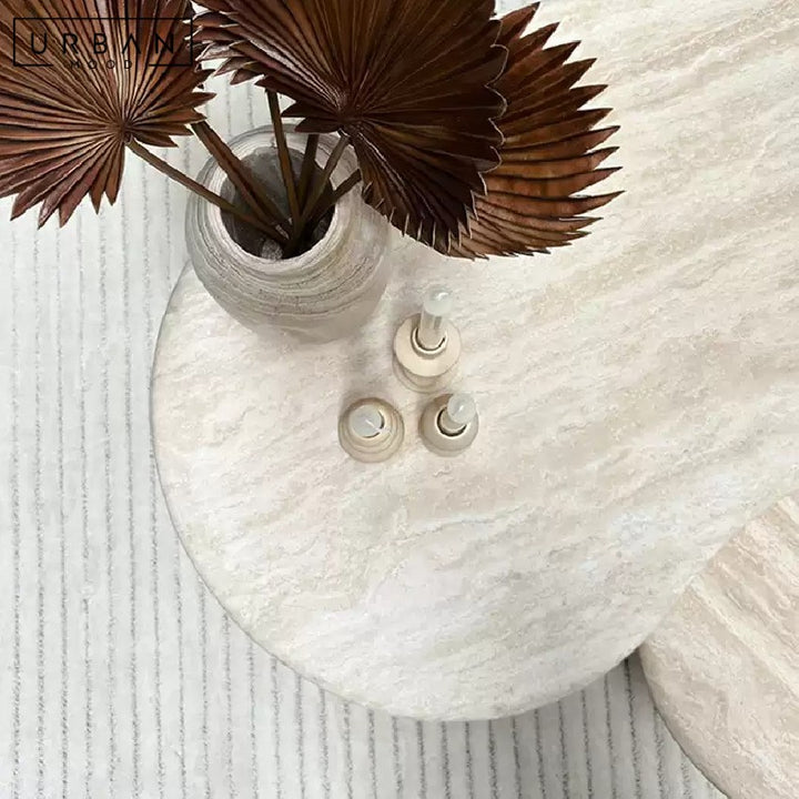 KOBERL Modern Travertine Coffee Table