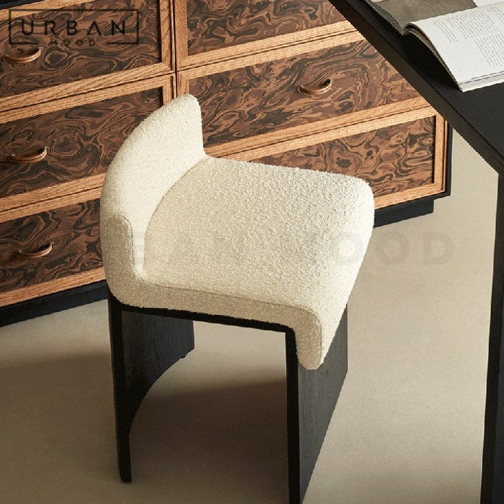 KOCS Modern Boucle Vanity Stool