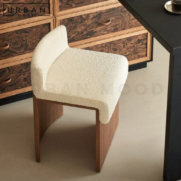 KOCS Modern Boucle Vanity Stool