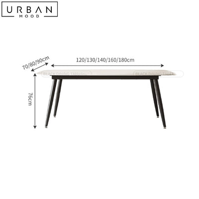 KOJI Modern Sintered Stone Dining Table Set