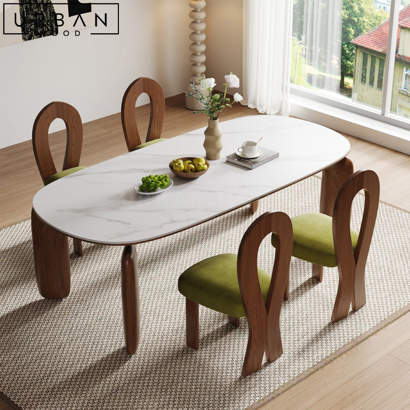 KORA Japandi Solid Wood Dining Table