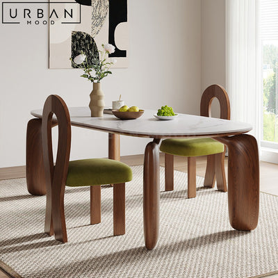 KORA Japandi Solid Wood Dining Table