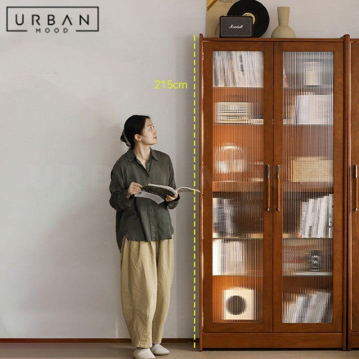 KOTO Modern Solid Wood Display Cabinet