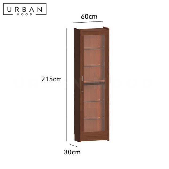 KOTO Modern Solid Wood Display Cabinet