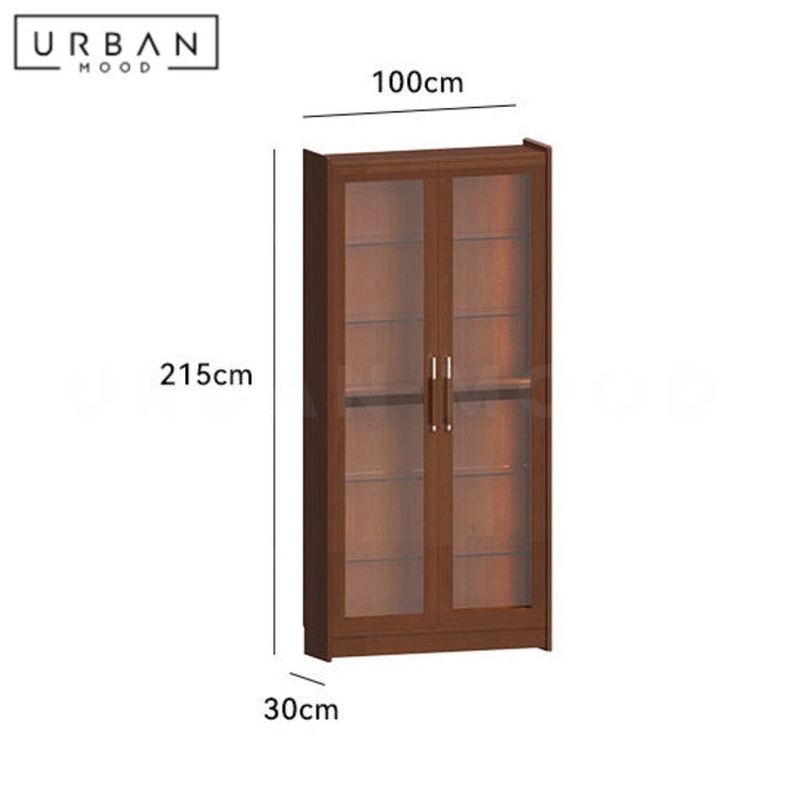 KOTO Modern Solid Wood Display Cabinet