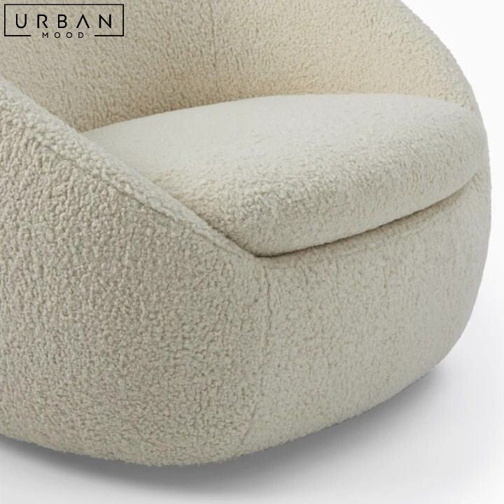 KOVA Modern Boucle Lounge Chair