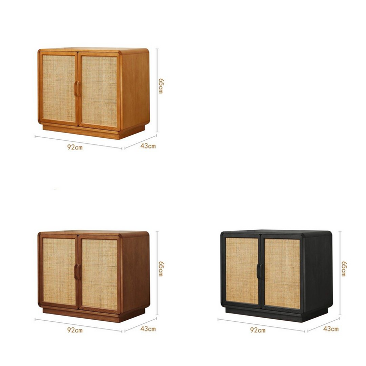 KOVESSA Rustic Rattan Sideboard - Urban Mood Singapore