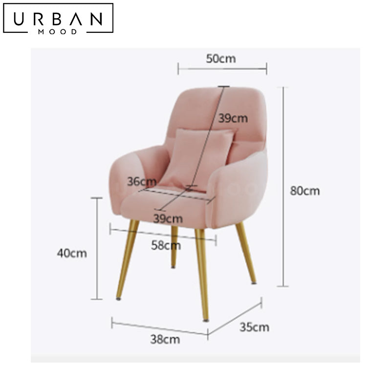 KOZEN Modern Velvet Dining Chair
