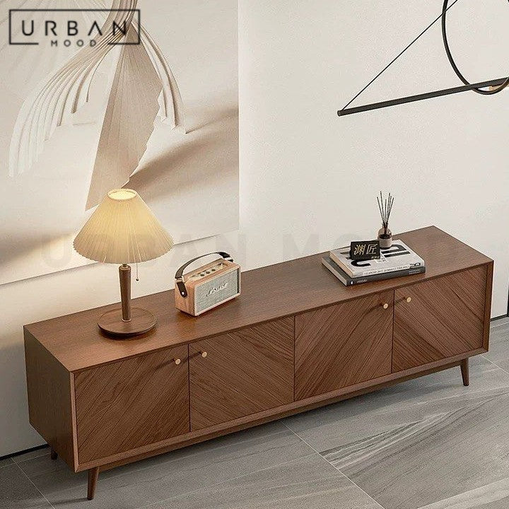 KOZMA Modern Solid Wood TV Console