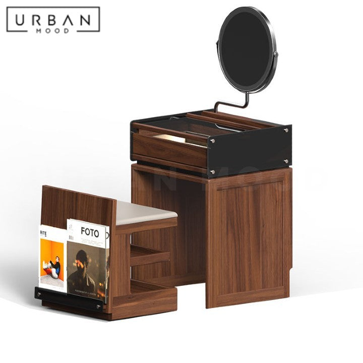 KOZUMI Modern Solid Wood Vanity Table