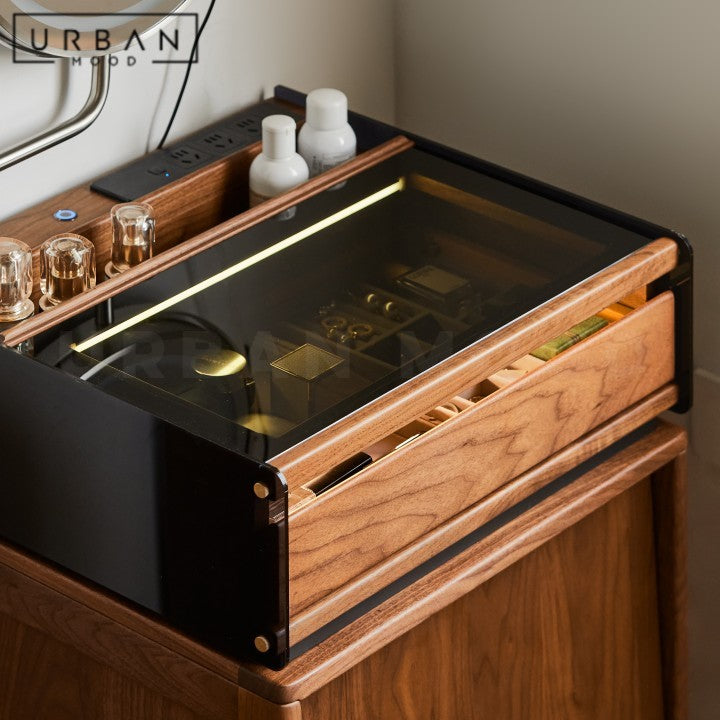 KOZUMI Modern Solid Wood Vanity Table