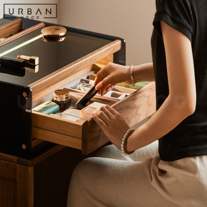 KOZUMI Modern Solid Wood Vanity Table