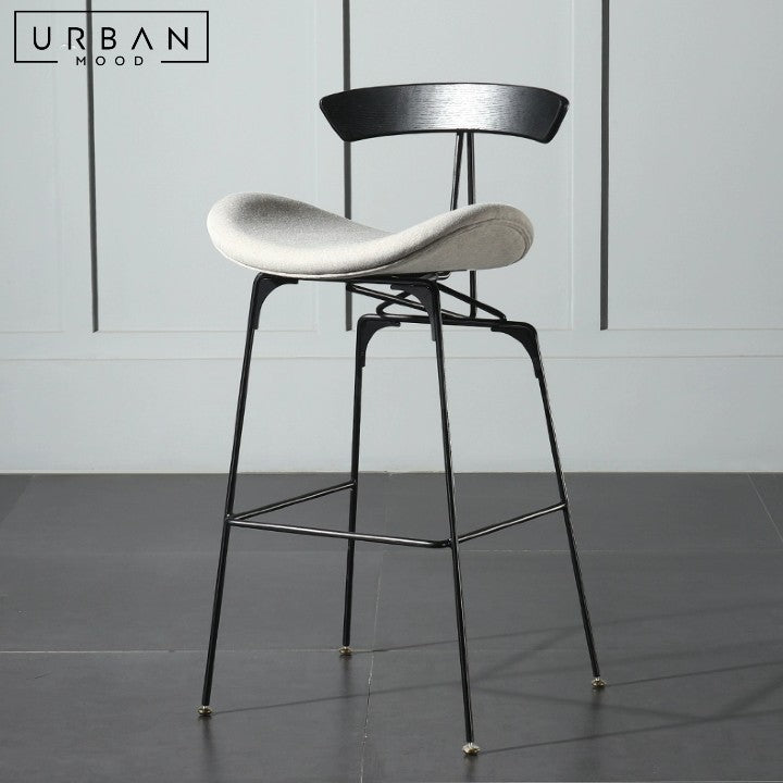 KRATA Modern Leather Bar Stool