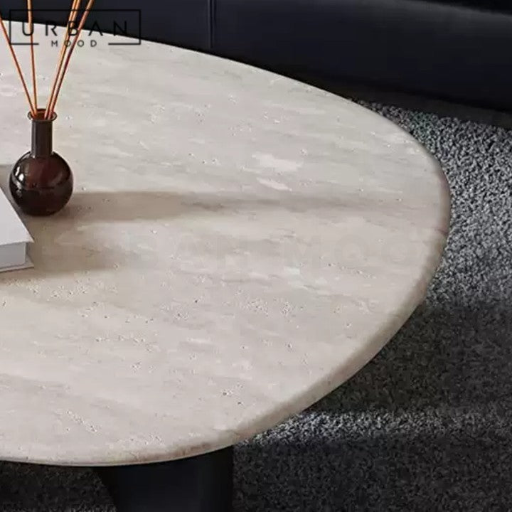KRENN Wabi Sabi Travertine Coffee Table