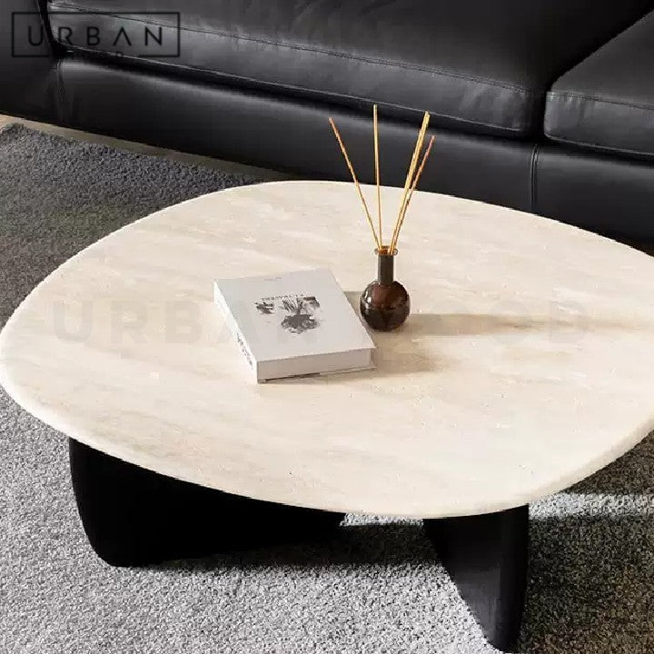 KRENN Wabi Sabi Travertine Coffee Table
